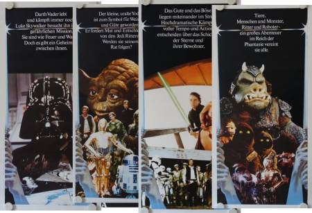 Star Wars - Return of the Jedi original german special posters (4)